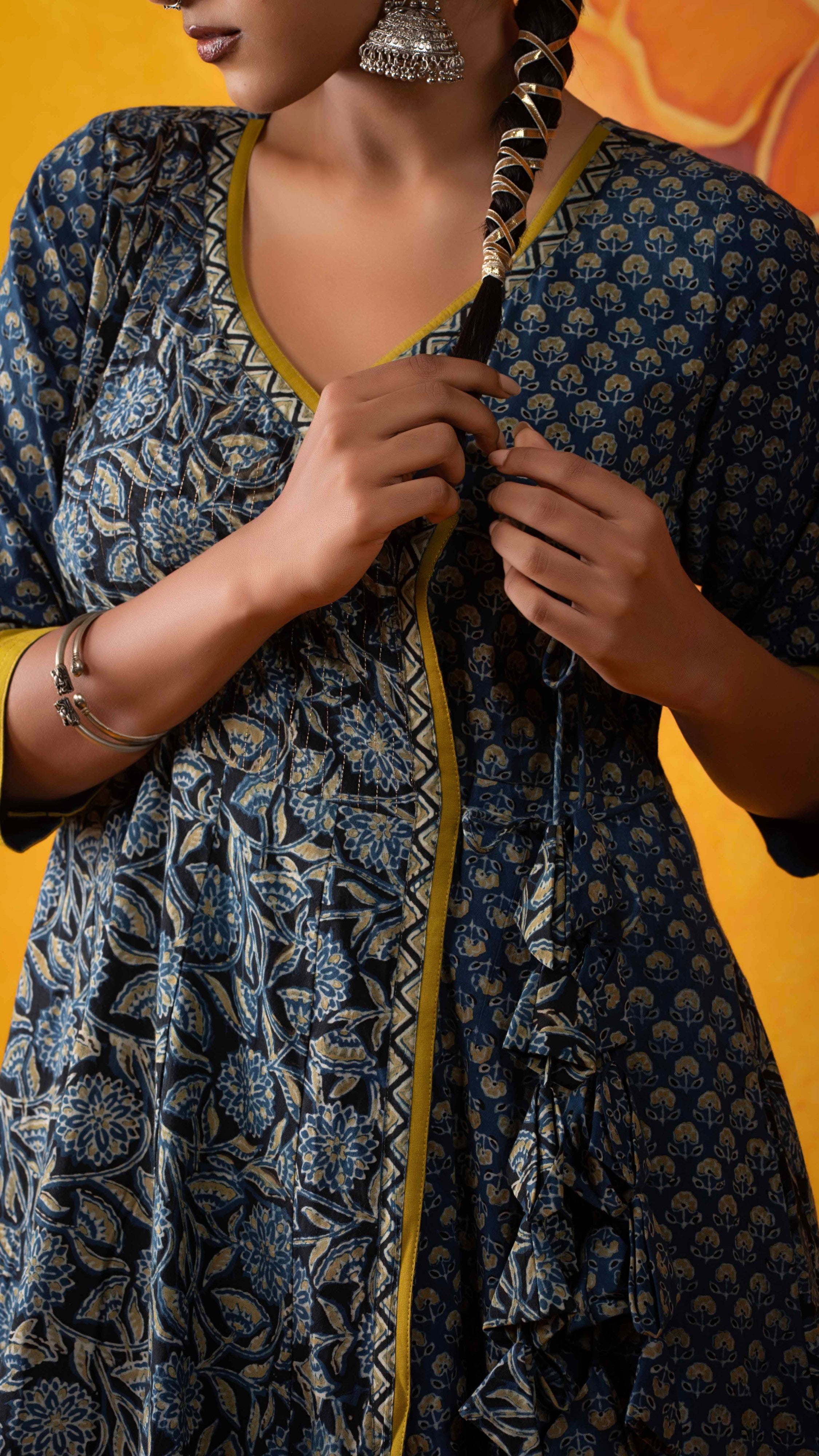 Vasudha Ajrakh Kurta