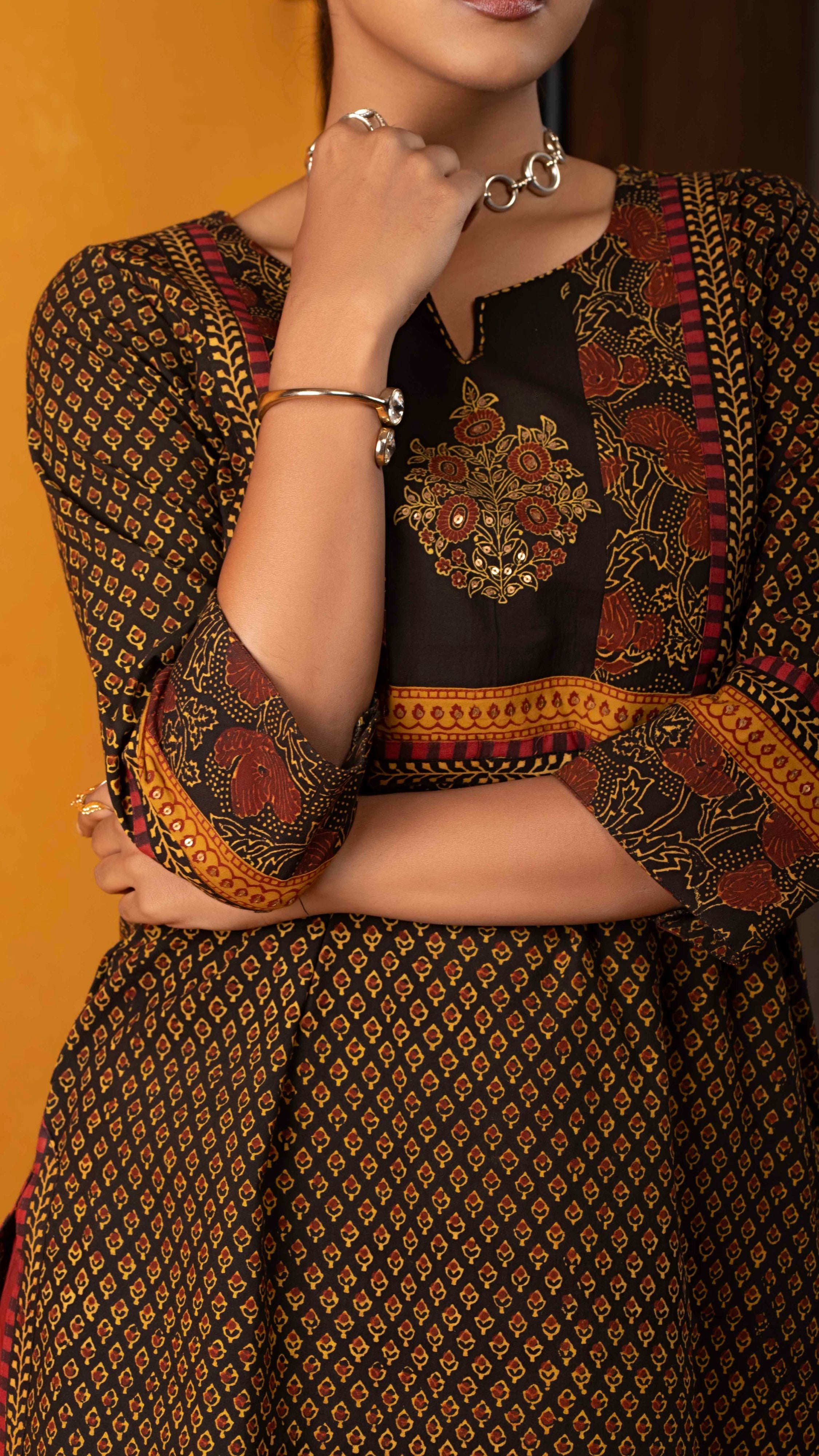 Padmini Ajrakh Kurta