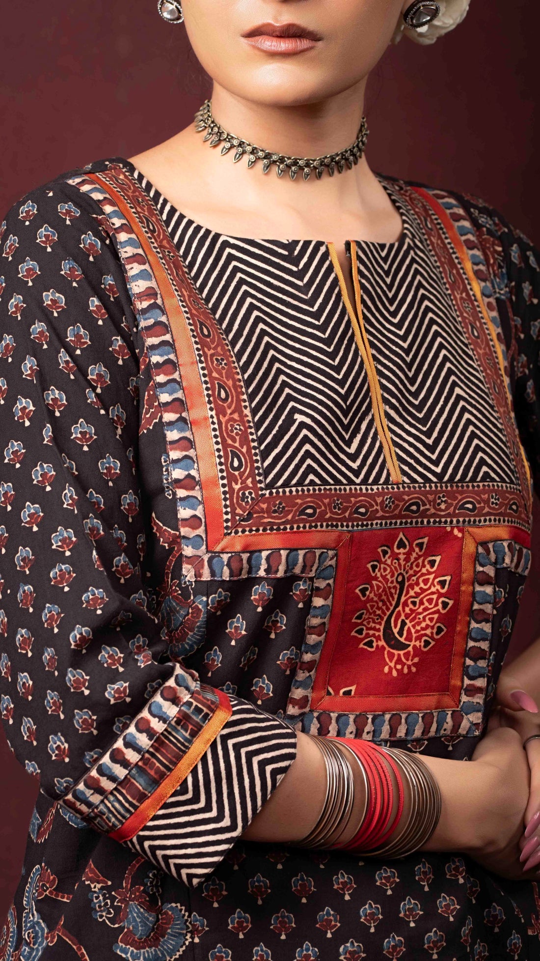 Ahalyaa Ajrakh Kurta