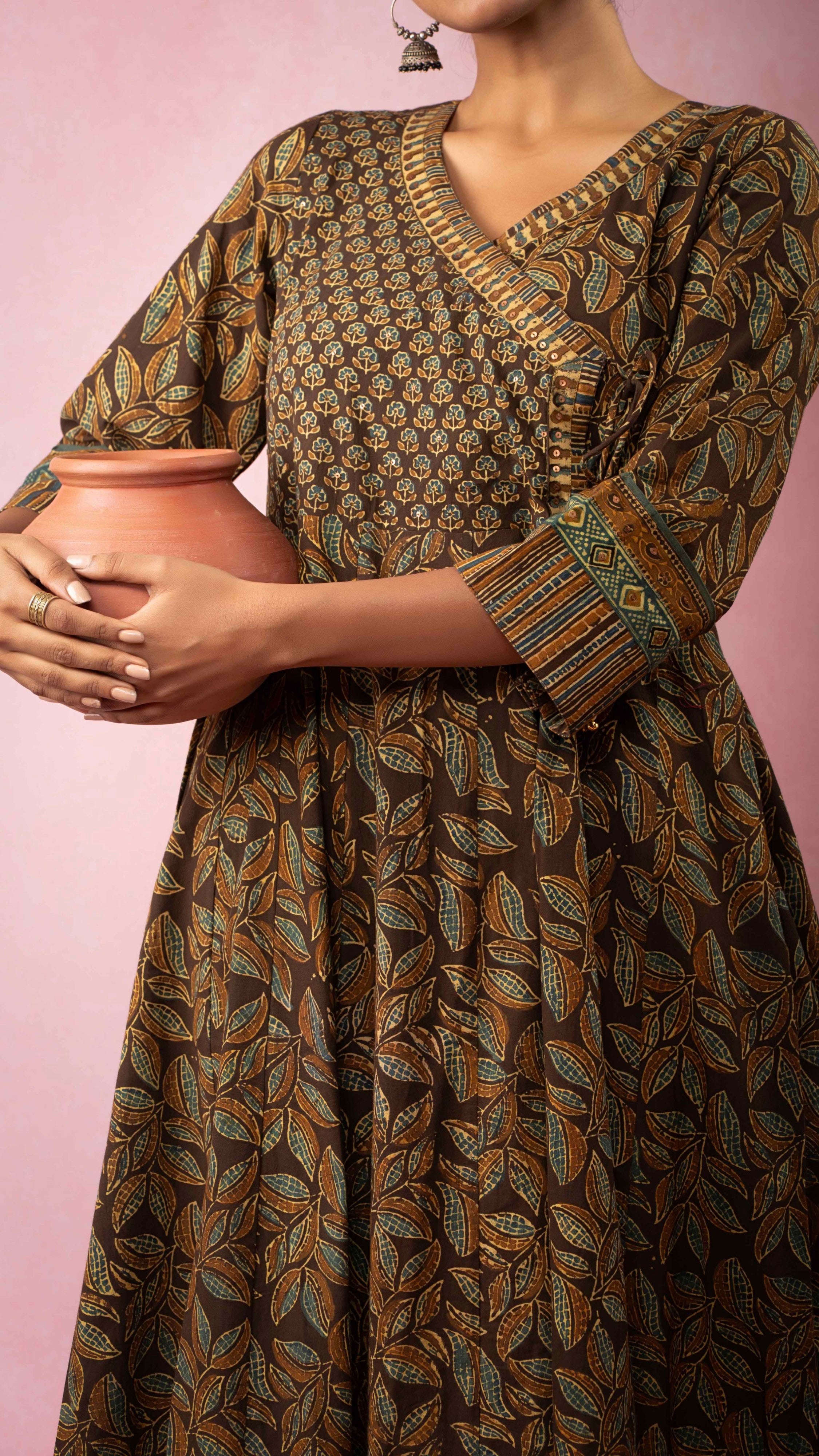 Rivyaa Ajrakh  Kurta