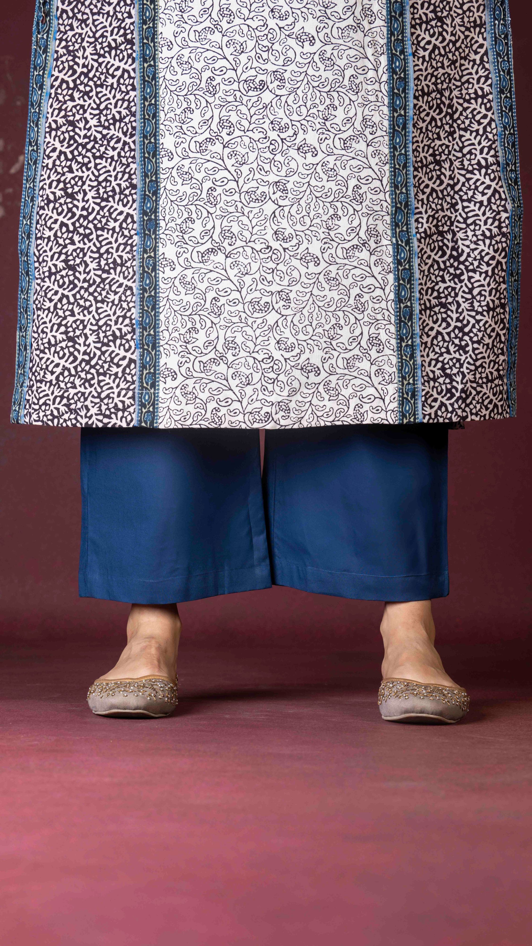 Indigo Blue palazzo pant with pockets