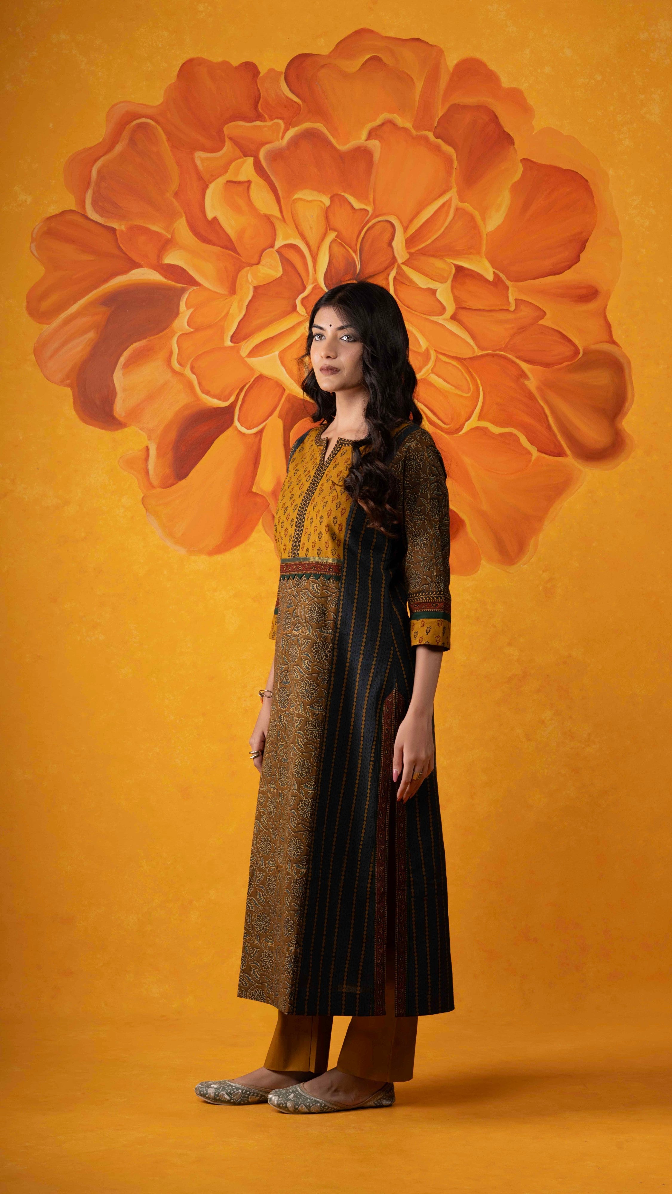 Varini Ajrakh Kurta