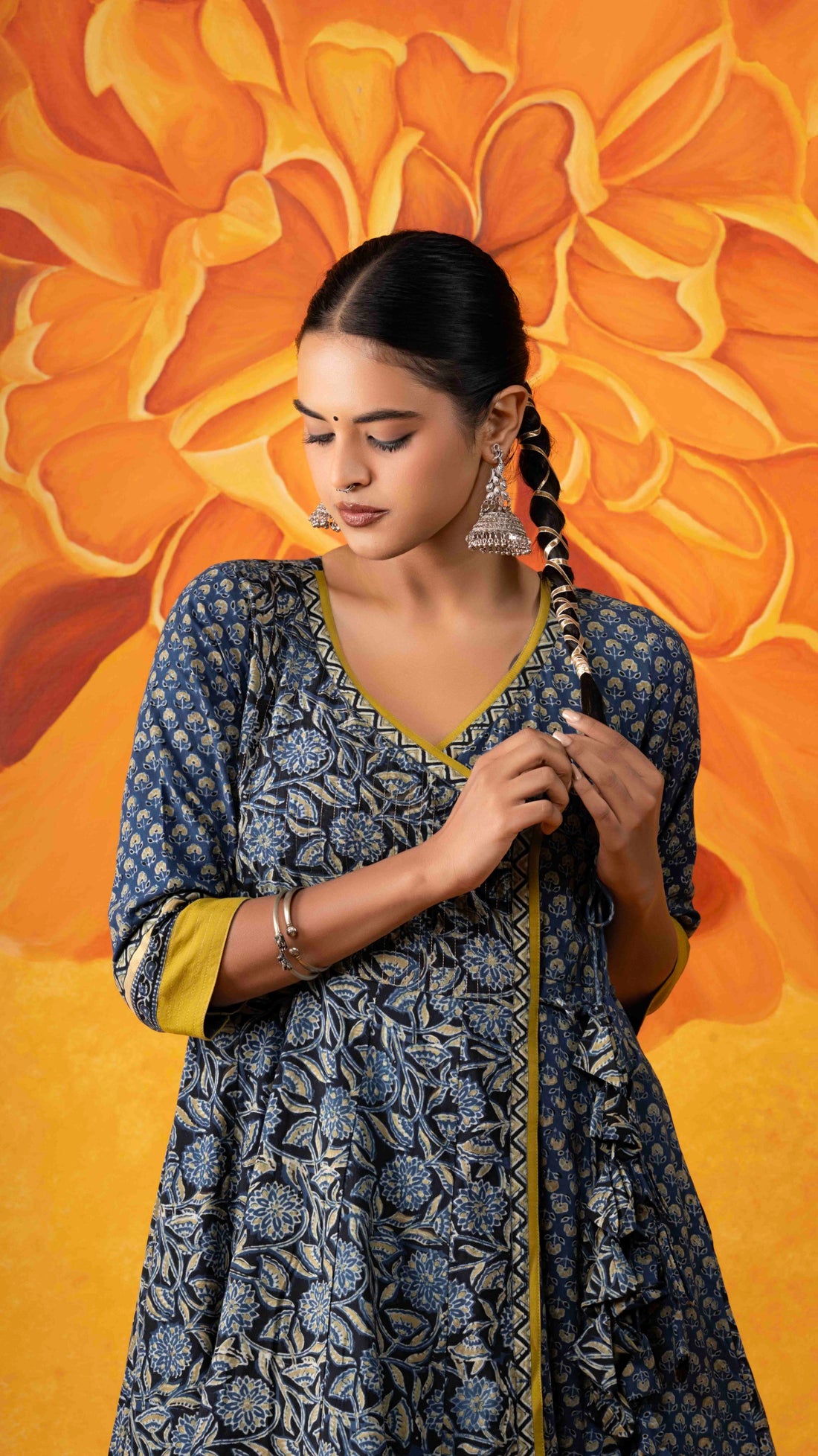 Vasudha Ajrakh Kurta