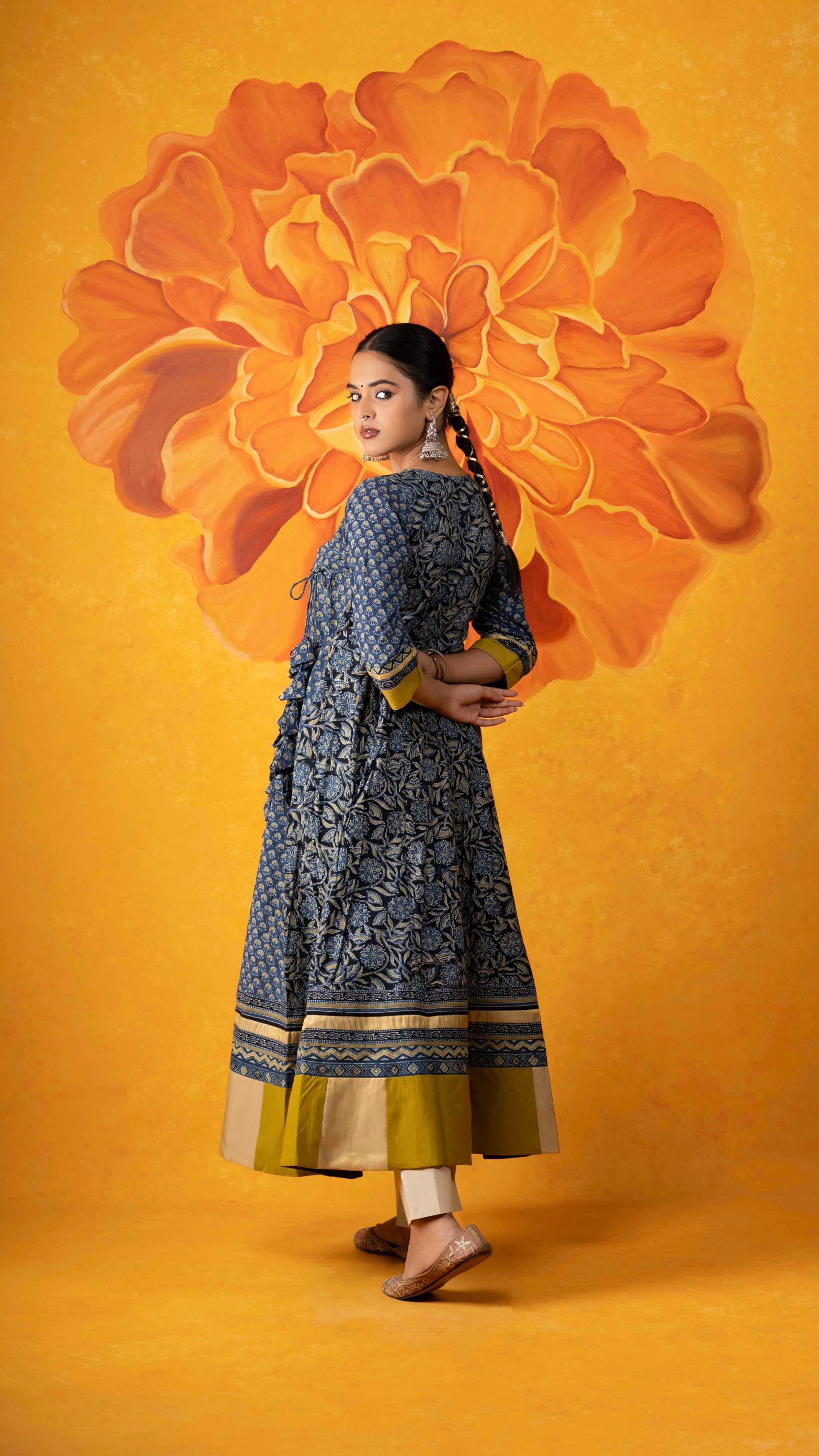 Vasudha Ajrakh Kurta