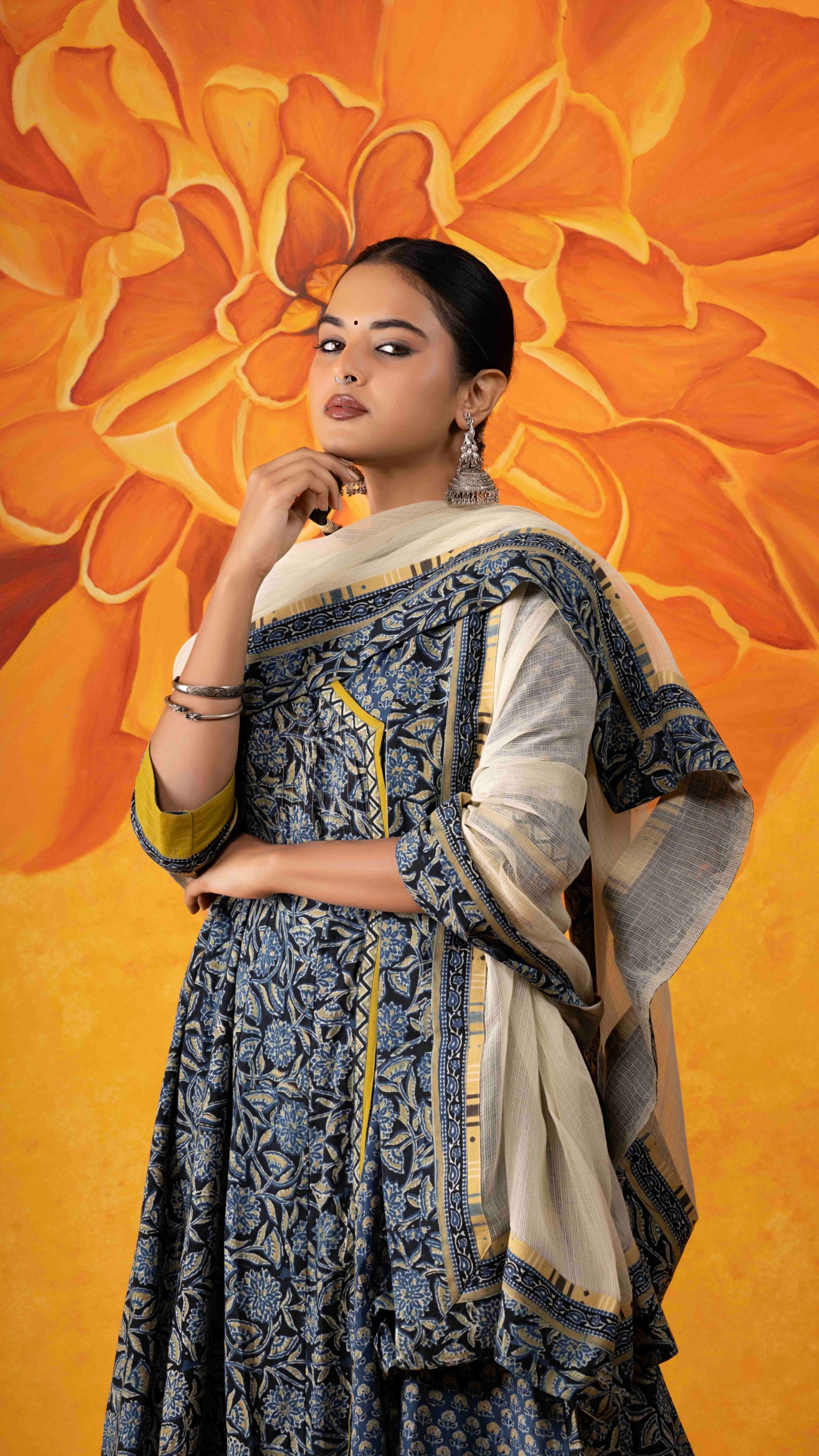 Vasudha Ajrakh Kurta