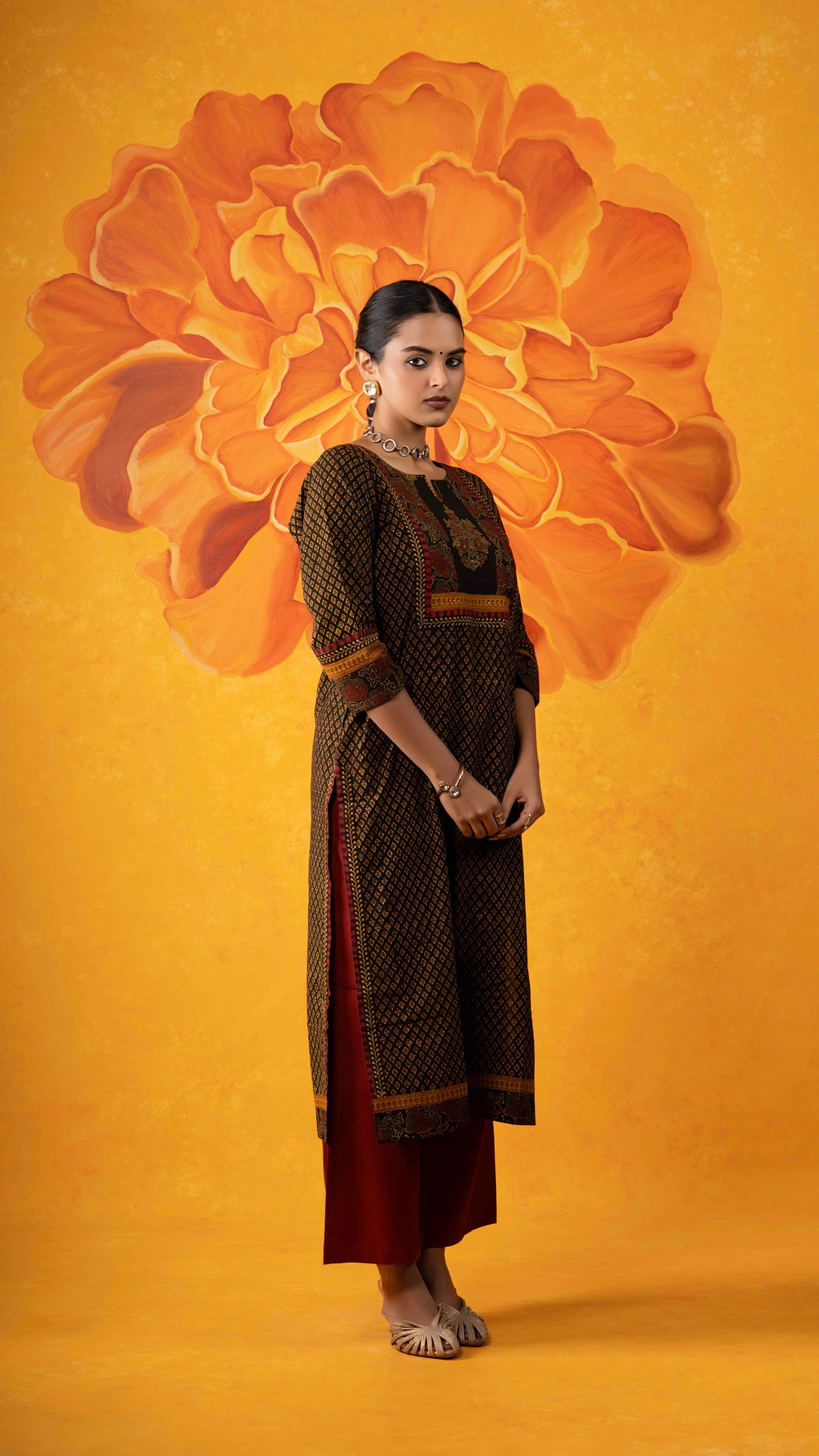 Padmini Ajrakh Kurta