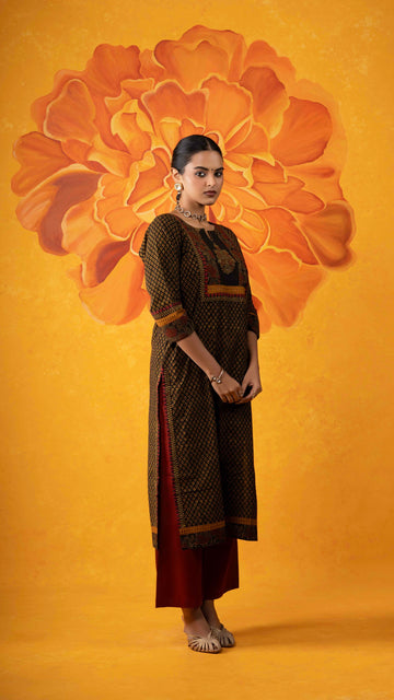 Padmini Ajrakh Kurta