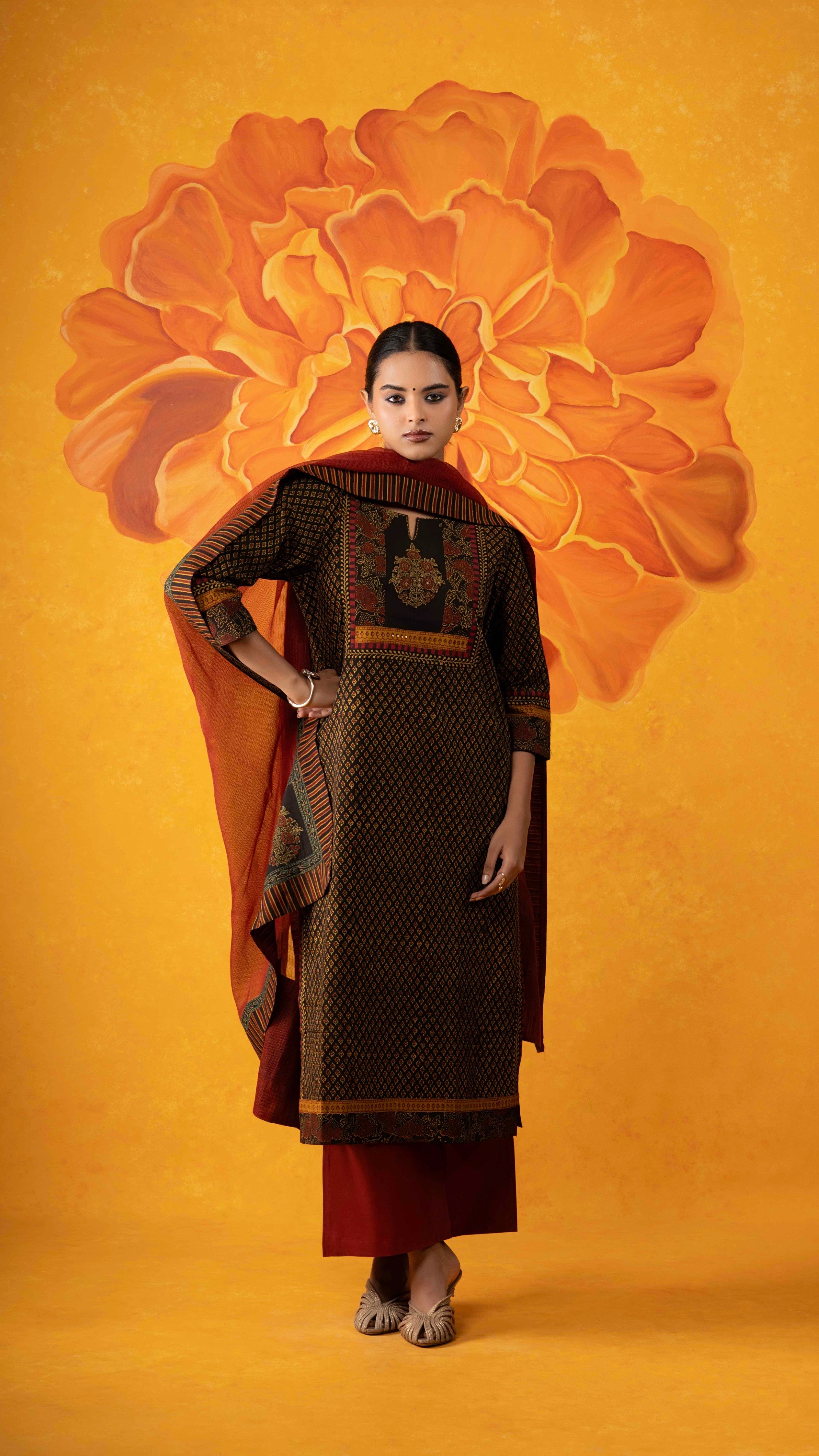 Padmini Ajrakh Kurta