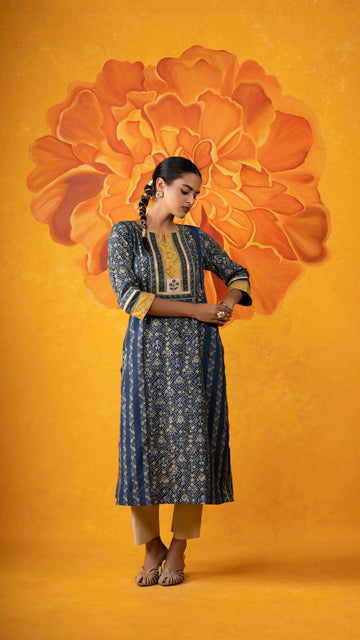 Tarini Ajrakh Kurta