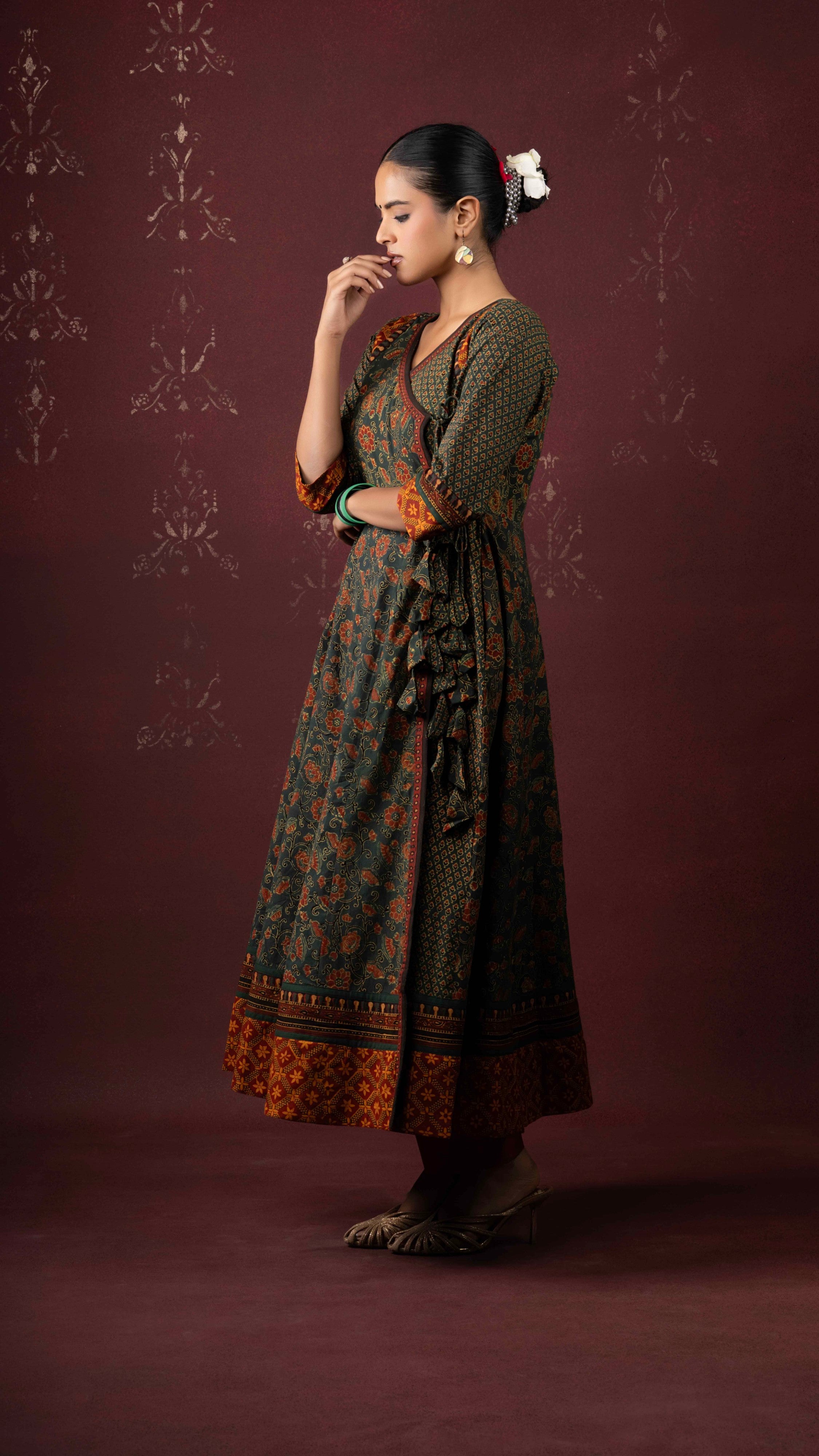 Amrahi Ajrakh Kurta