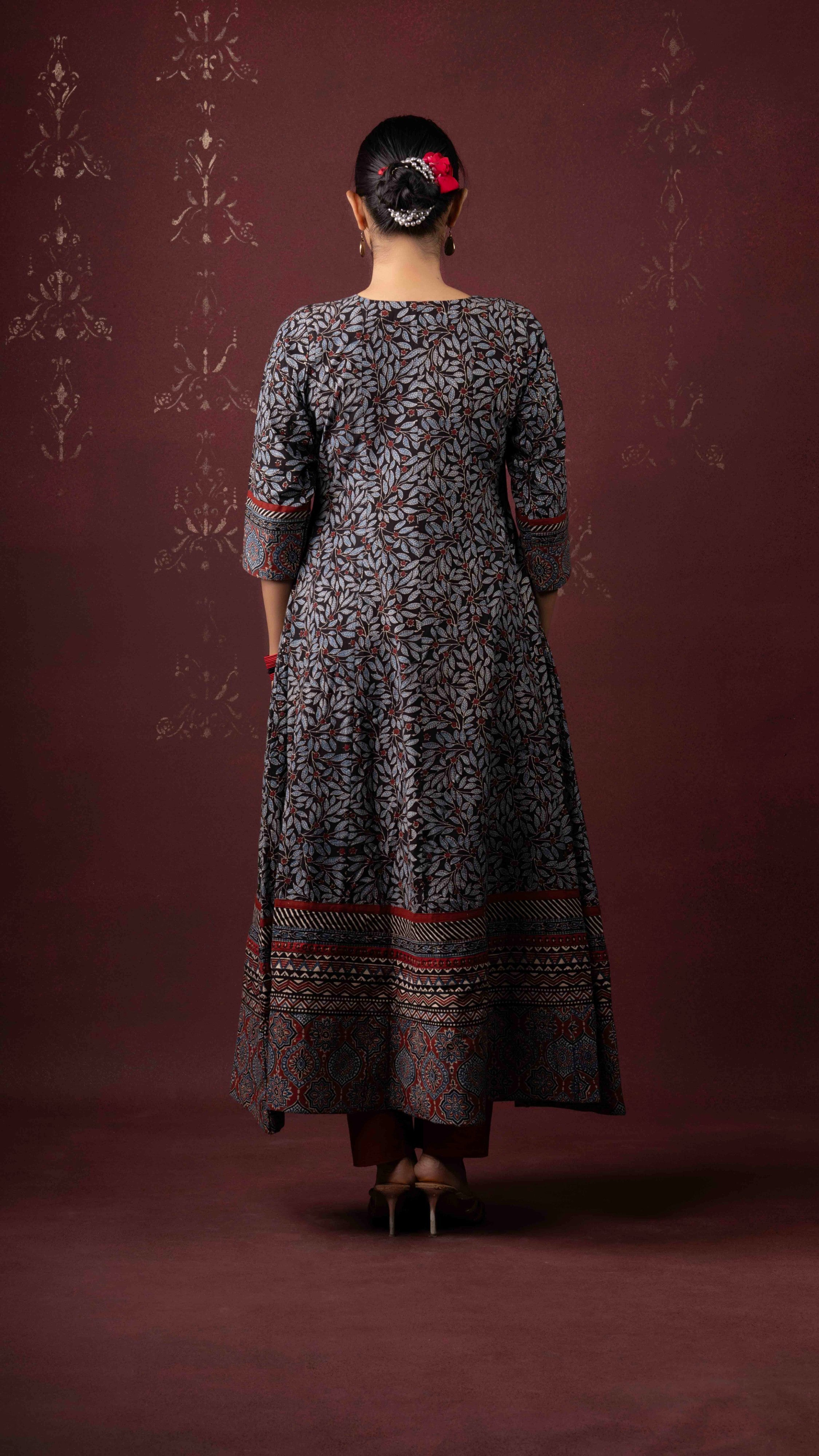 Sharvi Ajrakh Kurta