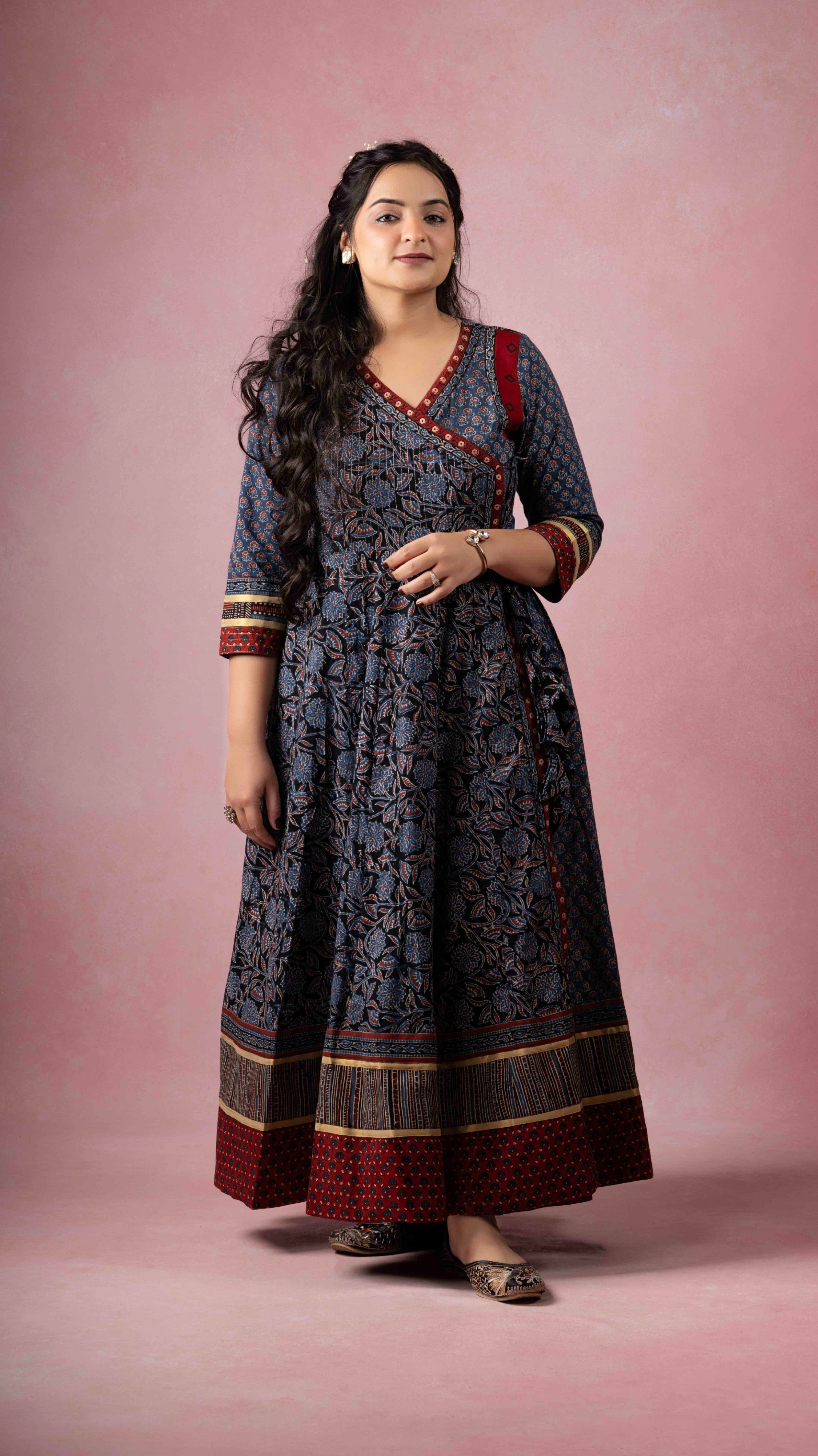 Eshika Ajrakh Kurta