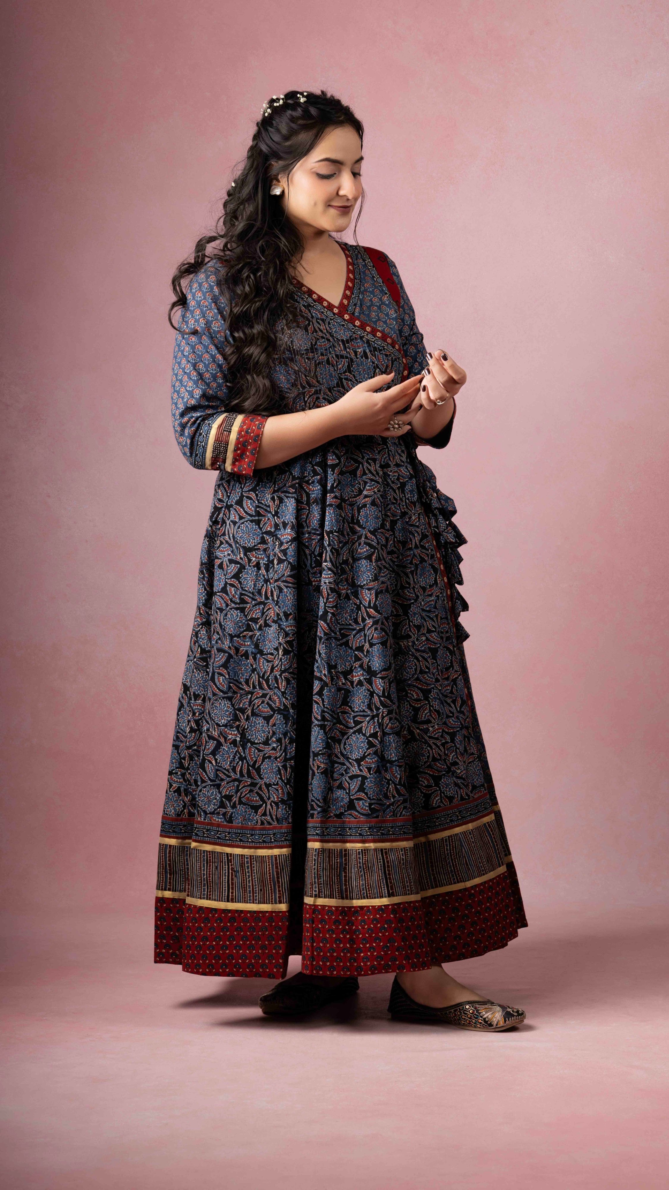 Eshika Ajrakh Kurta
