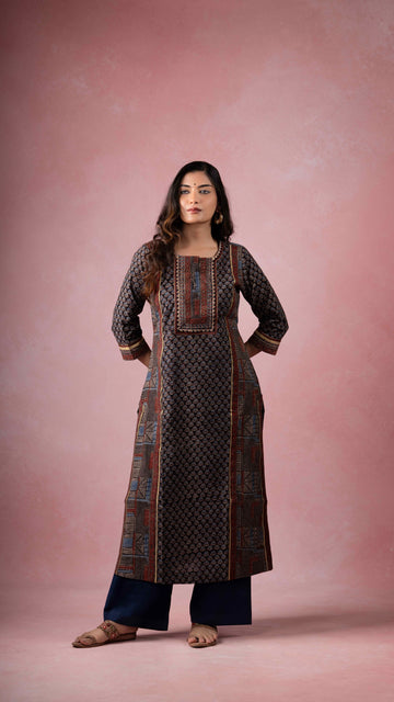 Saarya Ajrakh Kurta