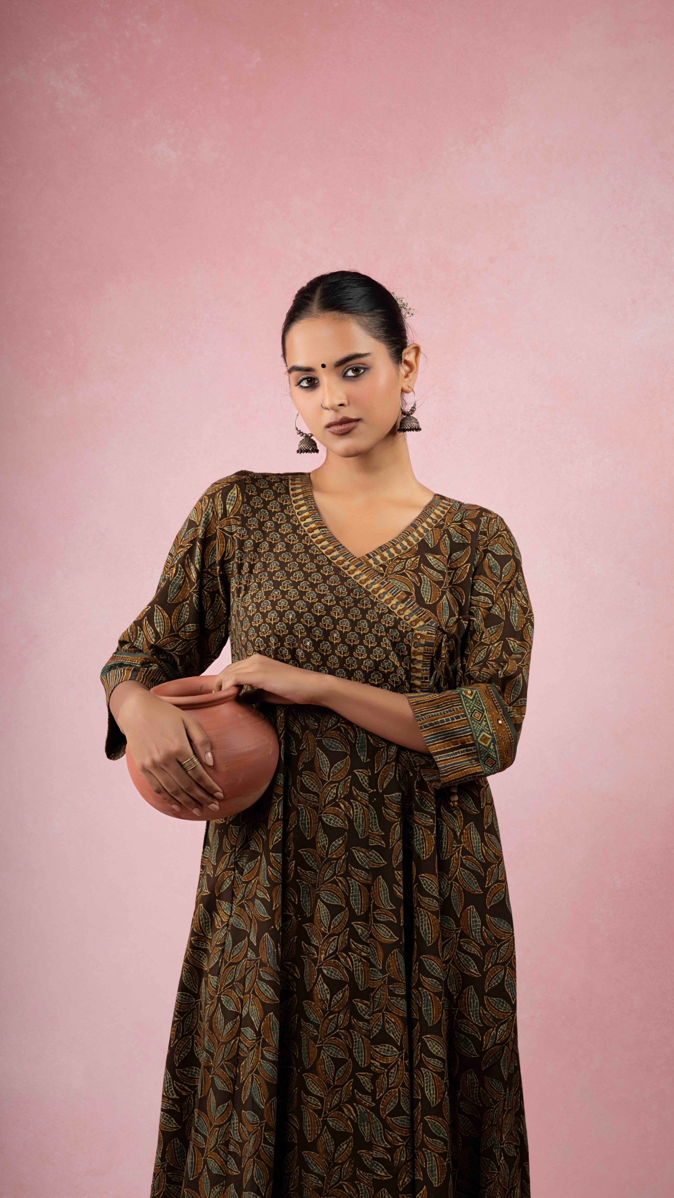 Rivyaa Ajrakh  Kurta