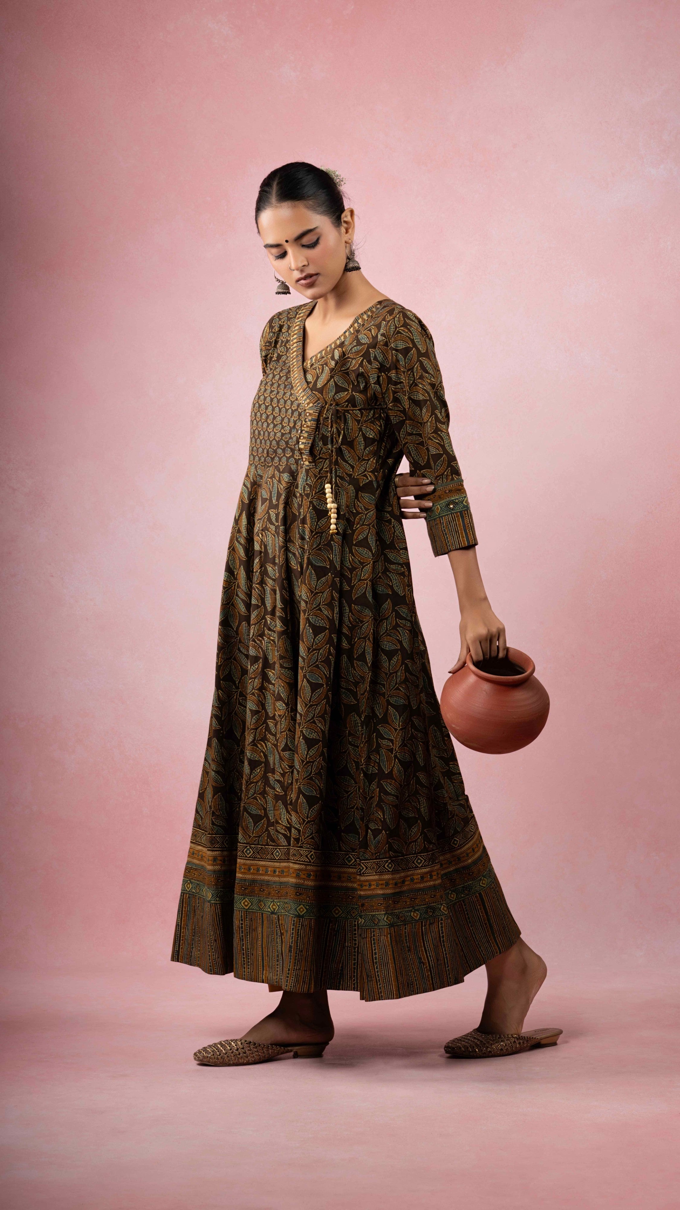 Rivyaa Ajrakh  Kurta