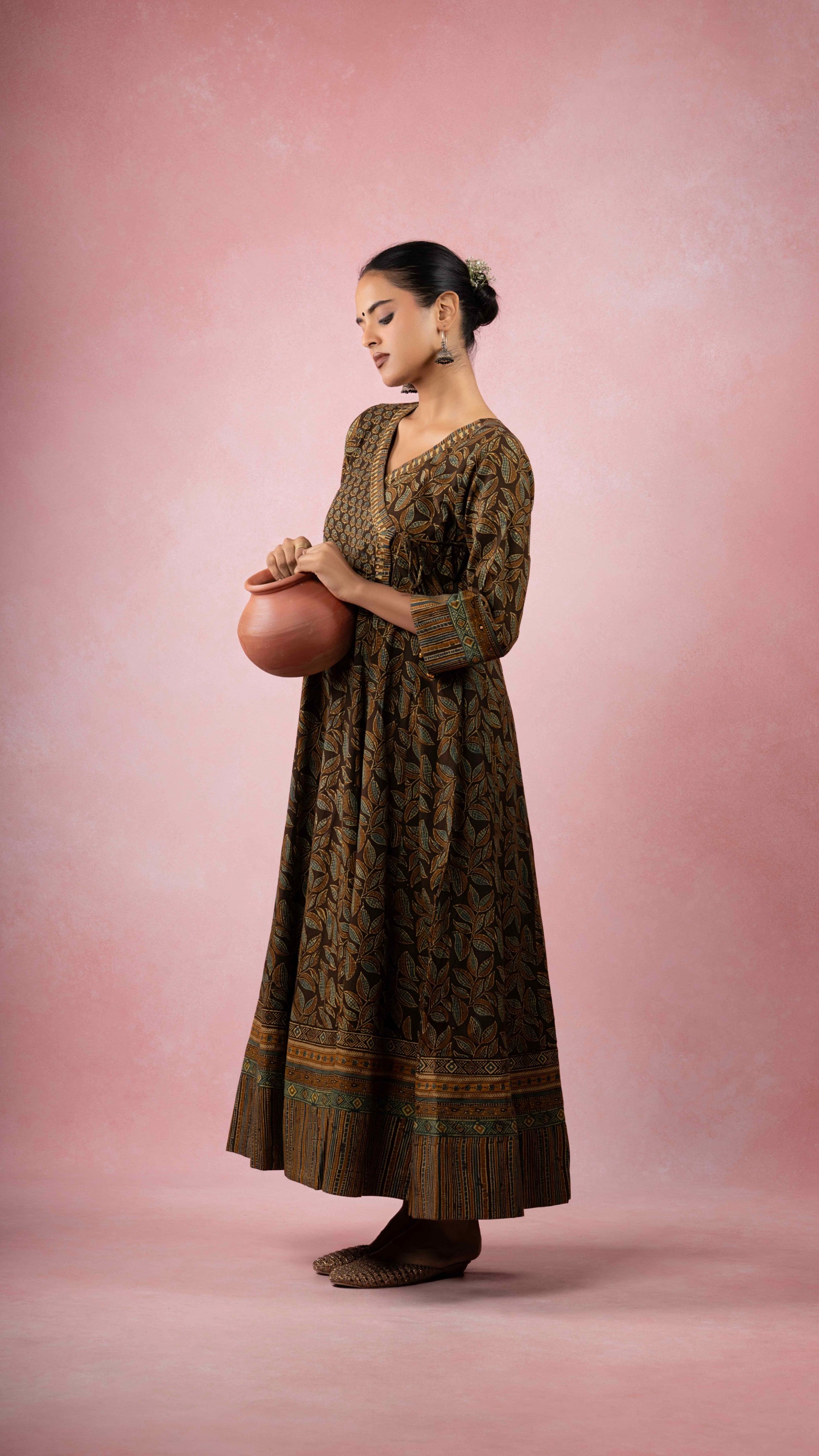 Rivyaa Ajrakh  Kurta