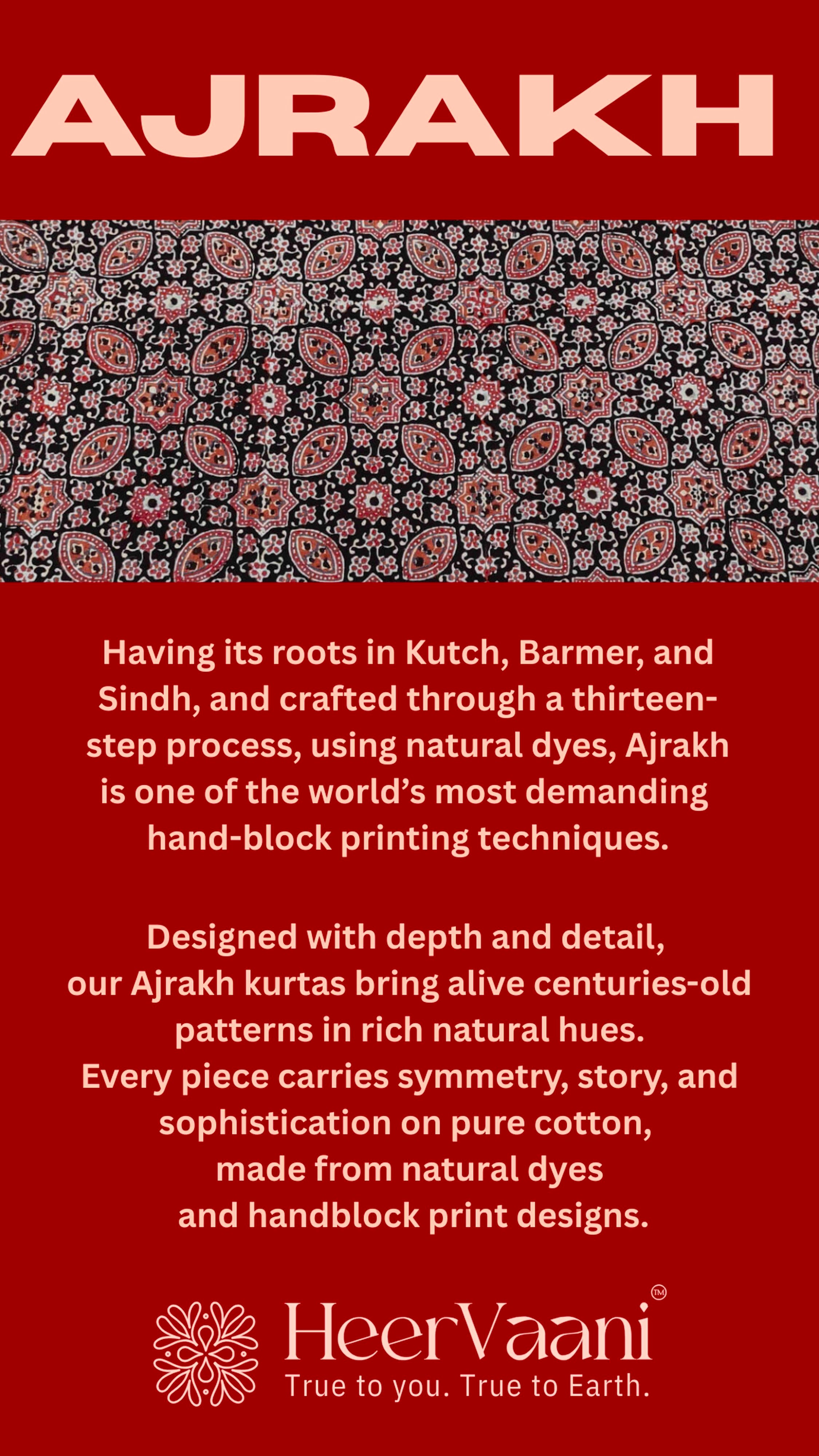 Ravya Ajrakh Kurta